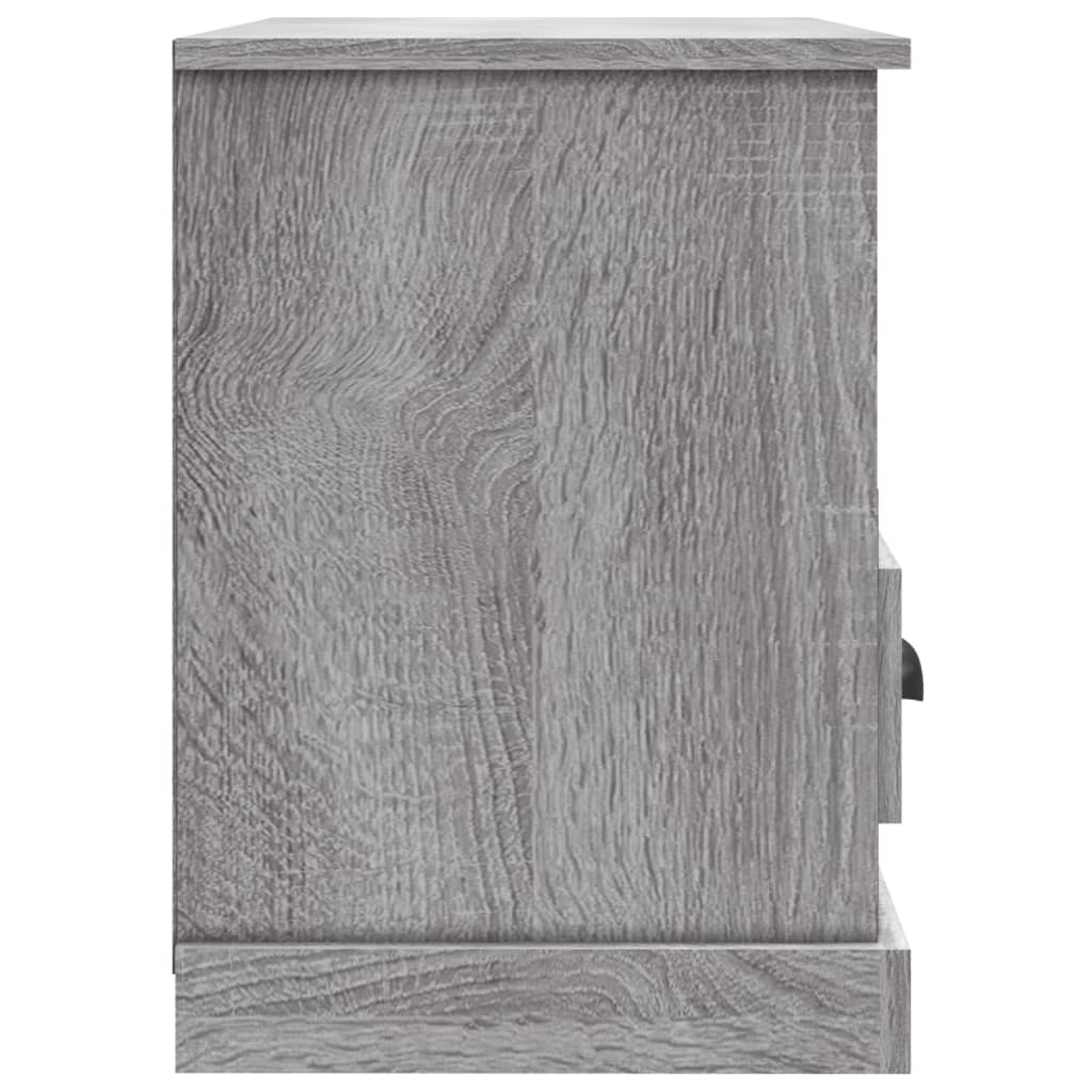 Meuble TV sonoma gris 80x35x50 bois d'ingénierie - 7