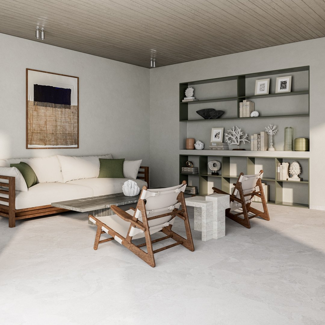 Pietra Portofino Bianco - Piastrelle 75x75 cm 9 mm - MPL 5000 75x75 MATT R9 9 mm - 4