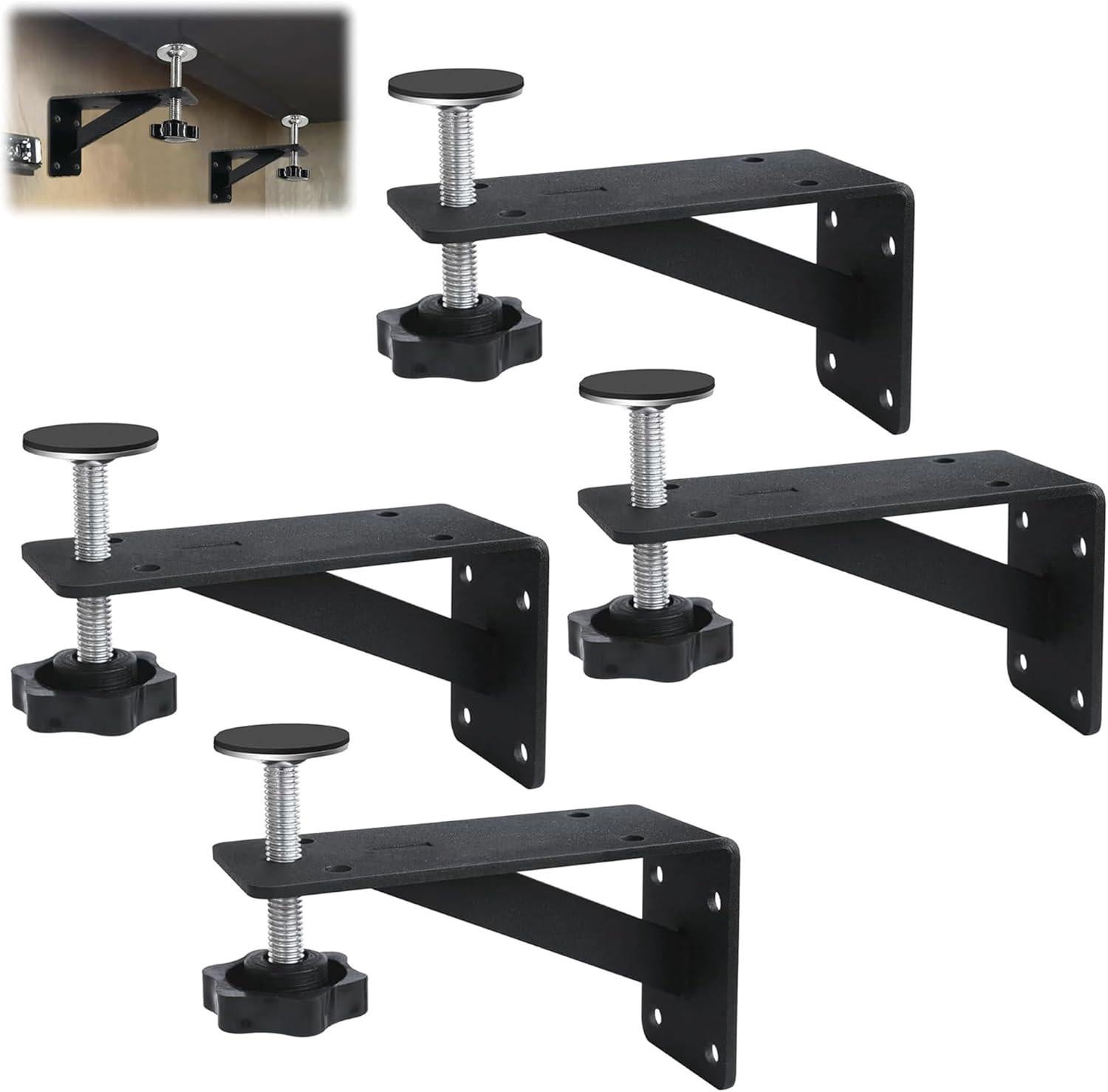 Lot de 4 supports évier sous-plan, kit réparation fixation cuisine - 2