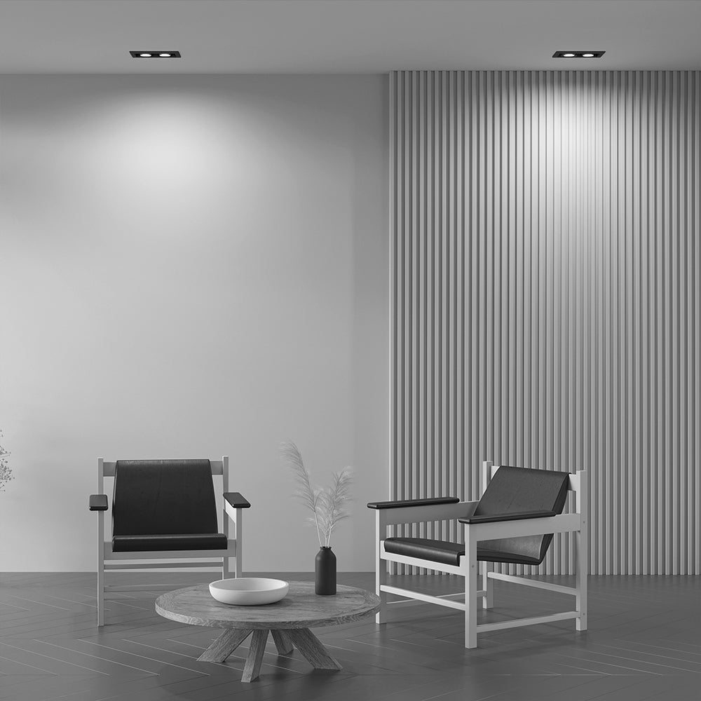 Spot encastrable technique moderne en métal Spot encastrable en métal noir 50 W IP 20 AC 220-240 GU10 non inclus. - 4