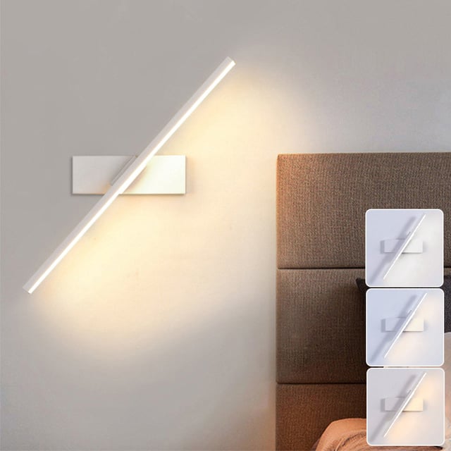 Kinkiet LED 50 cm, kinkiet łazienkowy, oświetlenie lustra, lampka nocna z regulowanym kątem, 3 regulowane temperatury barwowe