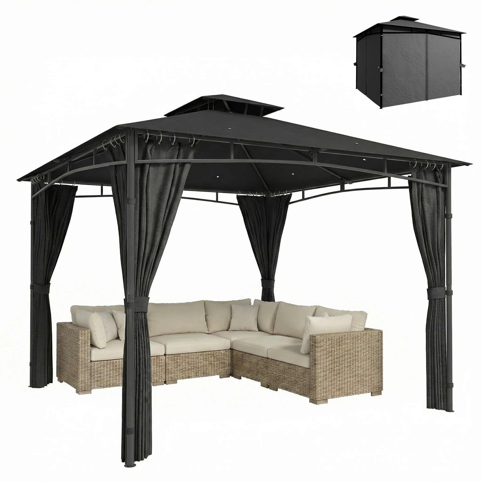 Pavillon polyester Outsunny | Leroy Merlin