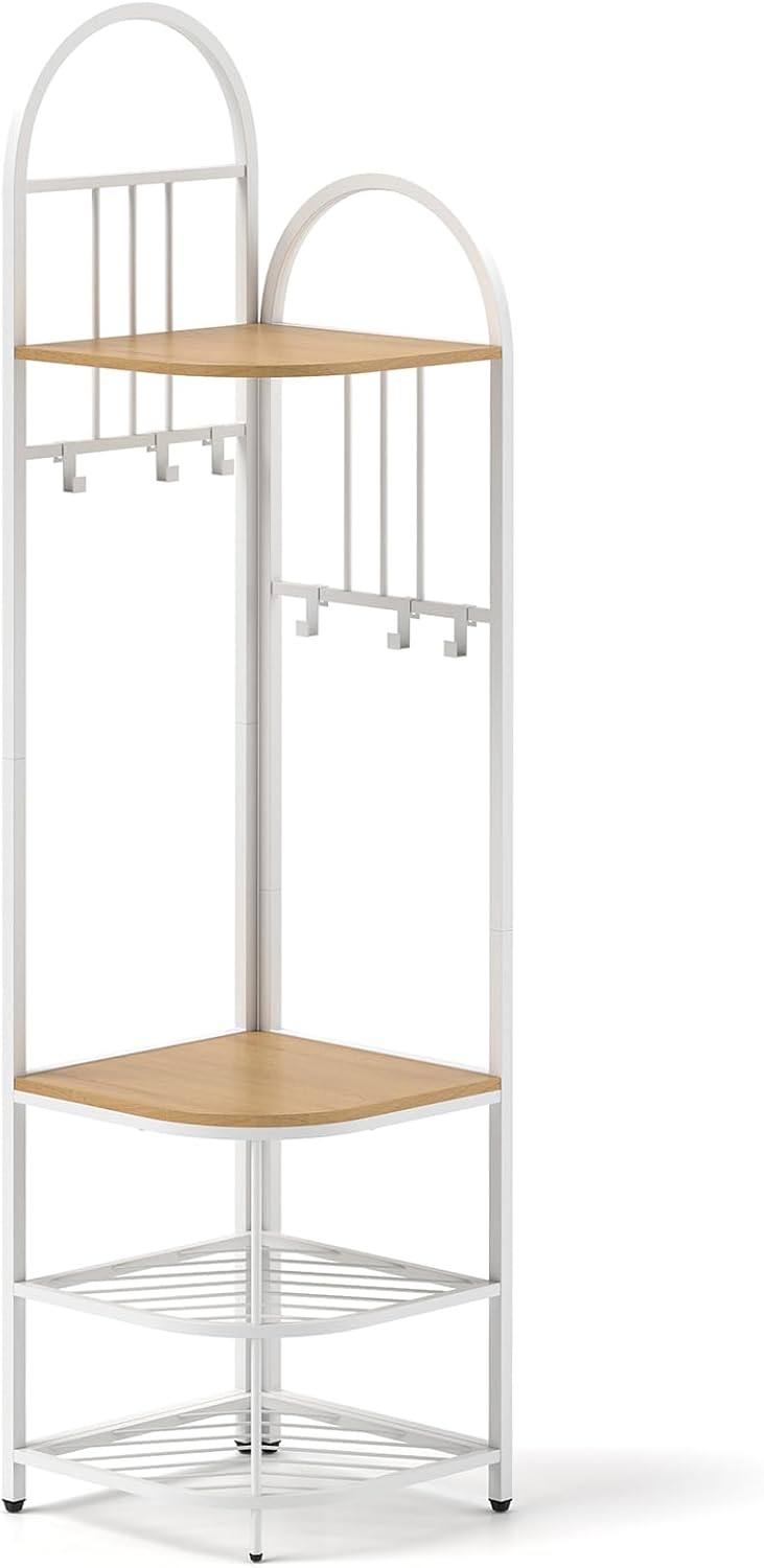 Avilia Porte-manteau D'angle Avec 3 étagères - 180 X 45 X | FindTheDeal