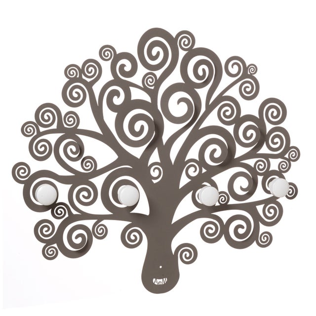 Decorazioni Albero Albero Della Vita Metallico 55x66cm - Decorazione Parete Con Colibrì - 2