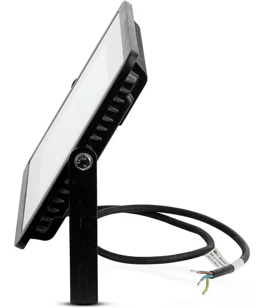 Trade Shop - V-tac Faro Faretto Led Smd 10w 20w 30w 50w 100w Slim Da Esterno Ip65 Colore Nero - Bianco Naturale-10 Watt - 2