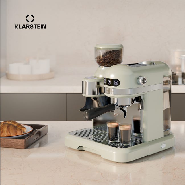 KLARSTEIN Pausa Machine à café expresso, porte-filtre de 1350 watts KLARSTEIN Pausa Machine à café expresso, porte-filtre de 1350 watts