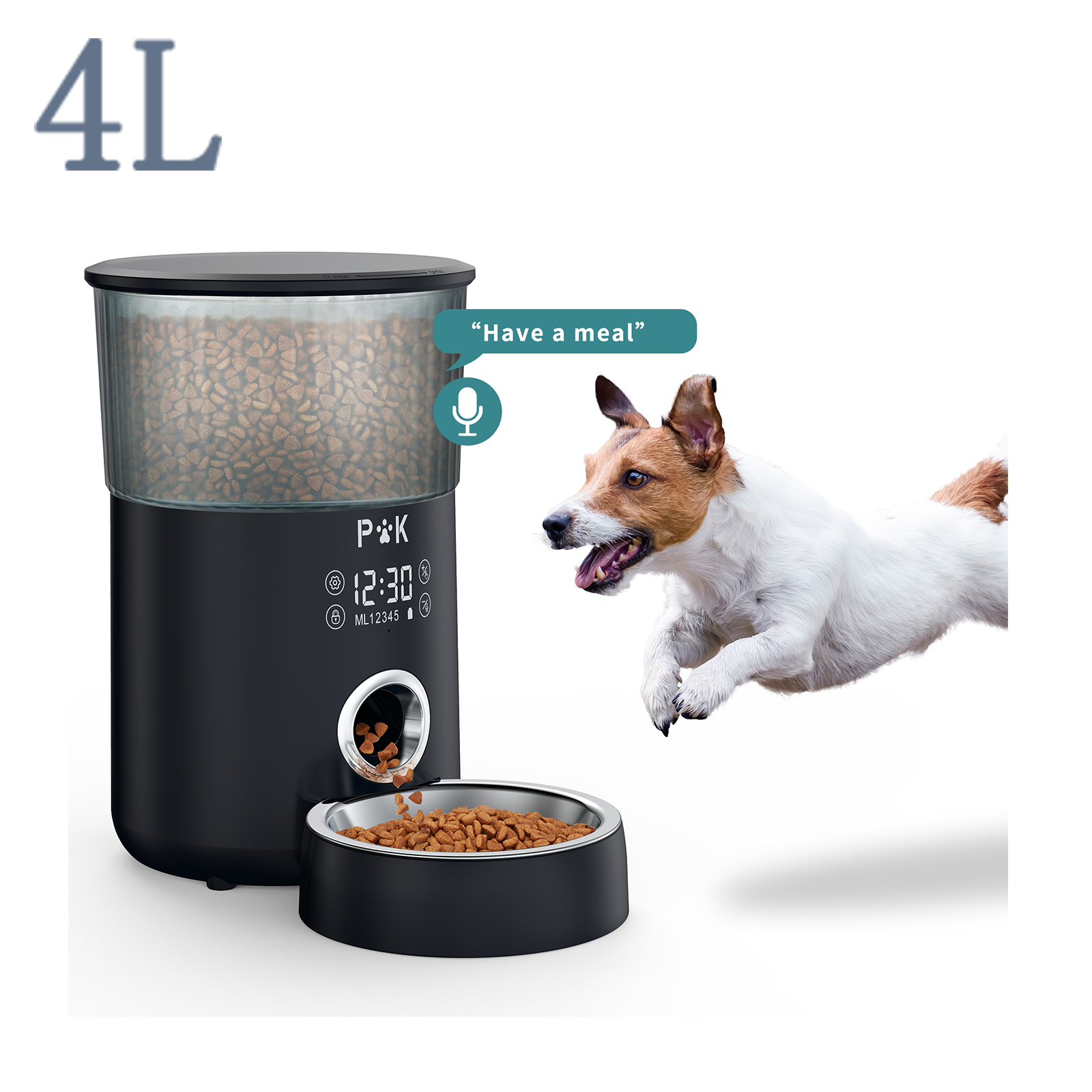 P&k LCD Distribuidor Croquetas 4L Gatos/Perros DistribuTeur