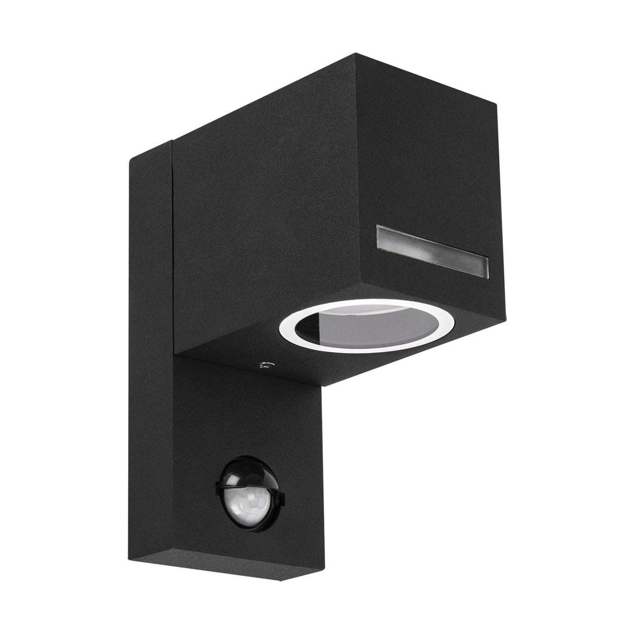 Kinkiet zewnętrzny z czujnikiem ruchu FOREST czarny 1xGU10x35W wym: 15,1x7x12 cm IP44 Struhm