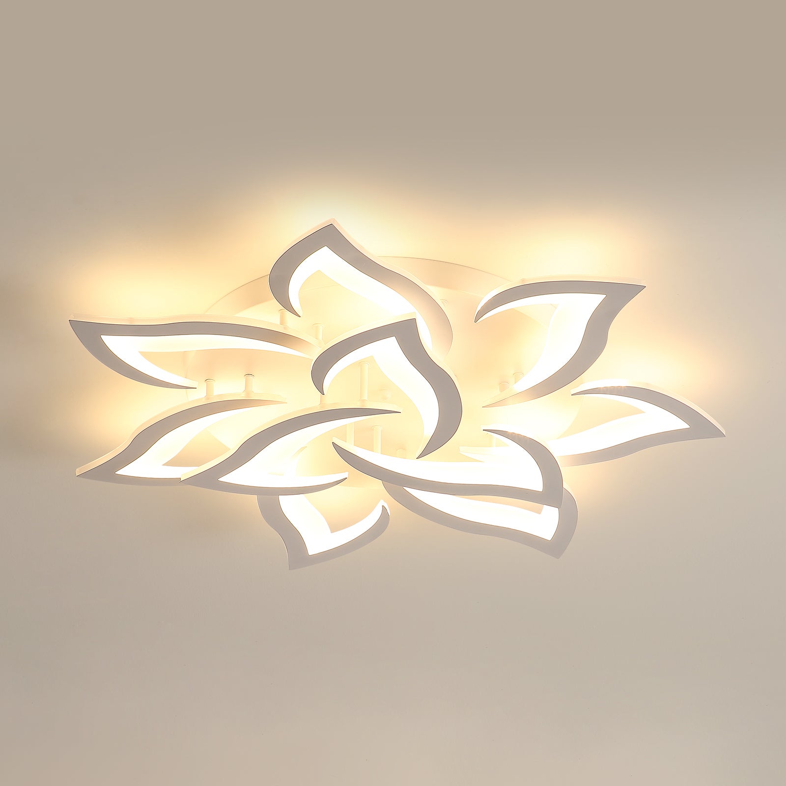 Aiskdan Plafonnier Led Moderne Blanc Cm W K