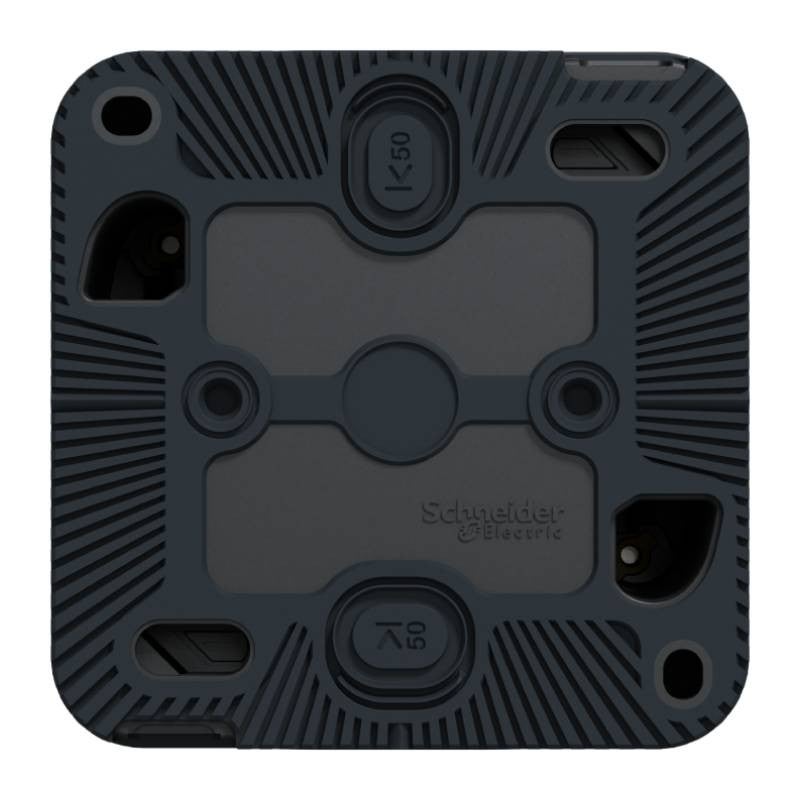 Schneider Electric - Mureva Styl - Bouton poussoir saillie IP55 IK08 gris - MUR35026 - 3