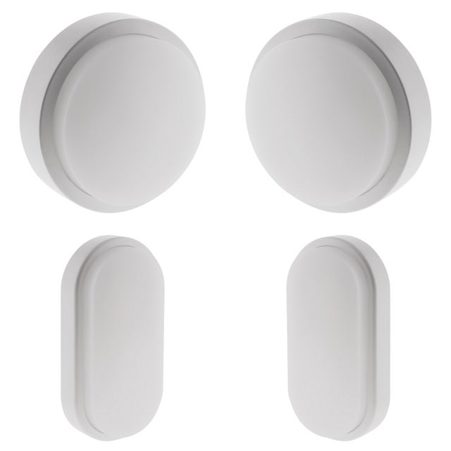 2 hublots LED rond et ovale - Blanc chaud - IP44 - 8W - Elexity