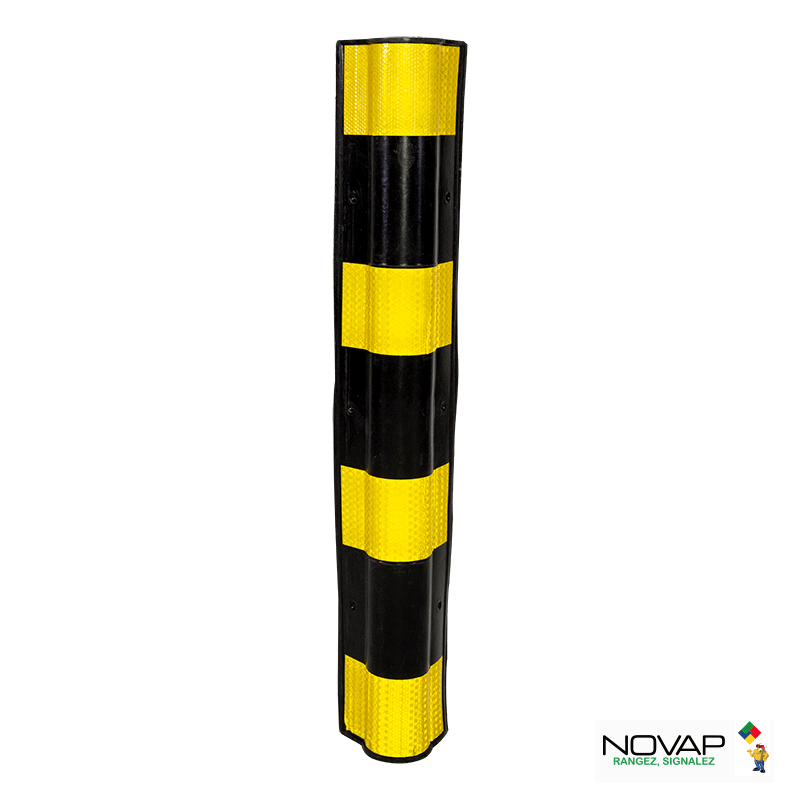 Bande De Protection D'Angle Auto-Adhésive 5 M - Caoutchouc Mousse Jaune/Noir, Pour Murs, Garages, Mobilier