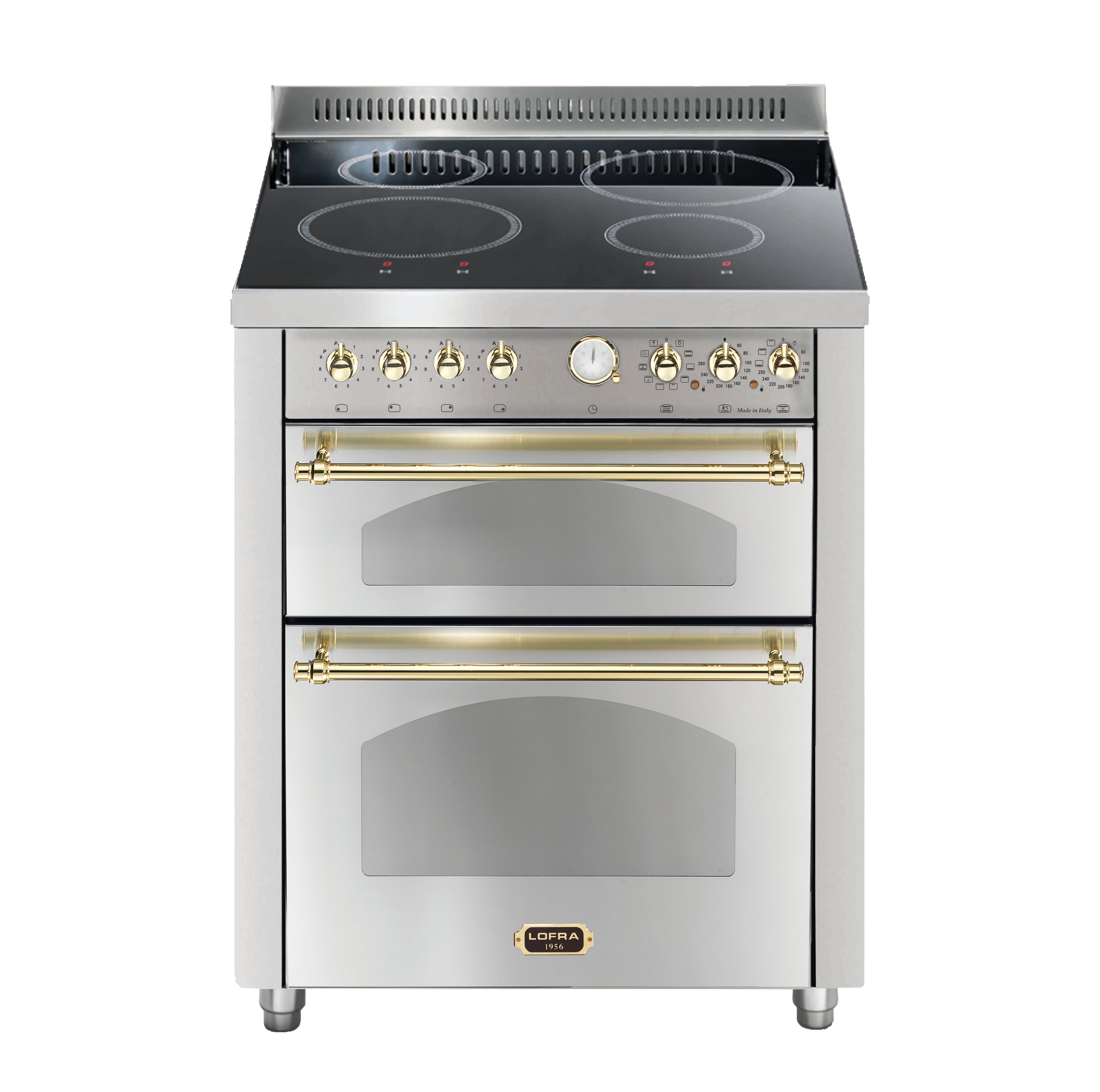 Set Di 4 Spartifiamma In Ottone Cromato Per Cucina Lofra: Due Grandi, Uno Medio E Uno Piccolo, Non Originali Ma Perfettamente Compatibili E Garantiti