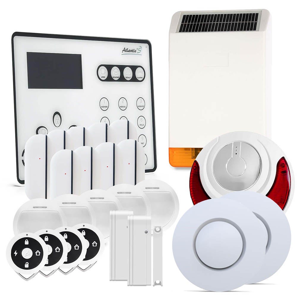 Kit alarme maison sans fil GSM SHBi11 - Sans abonnement et connectée