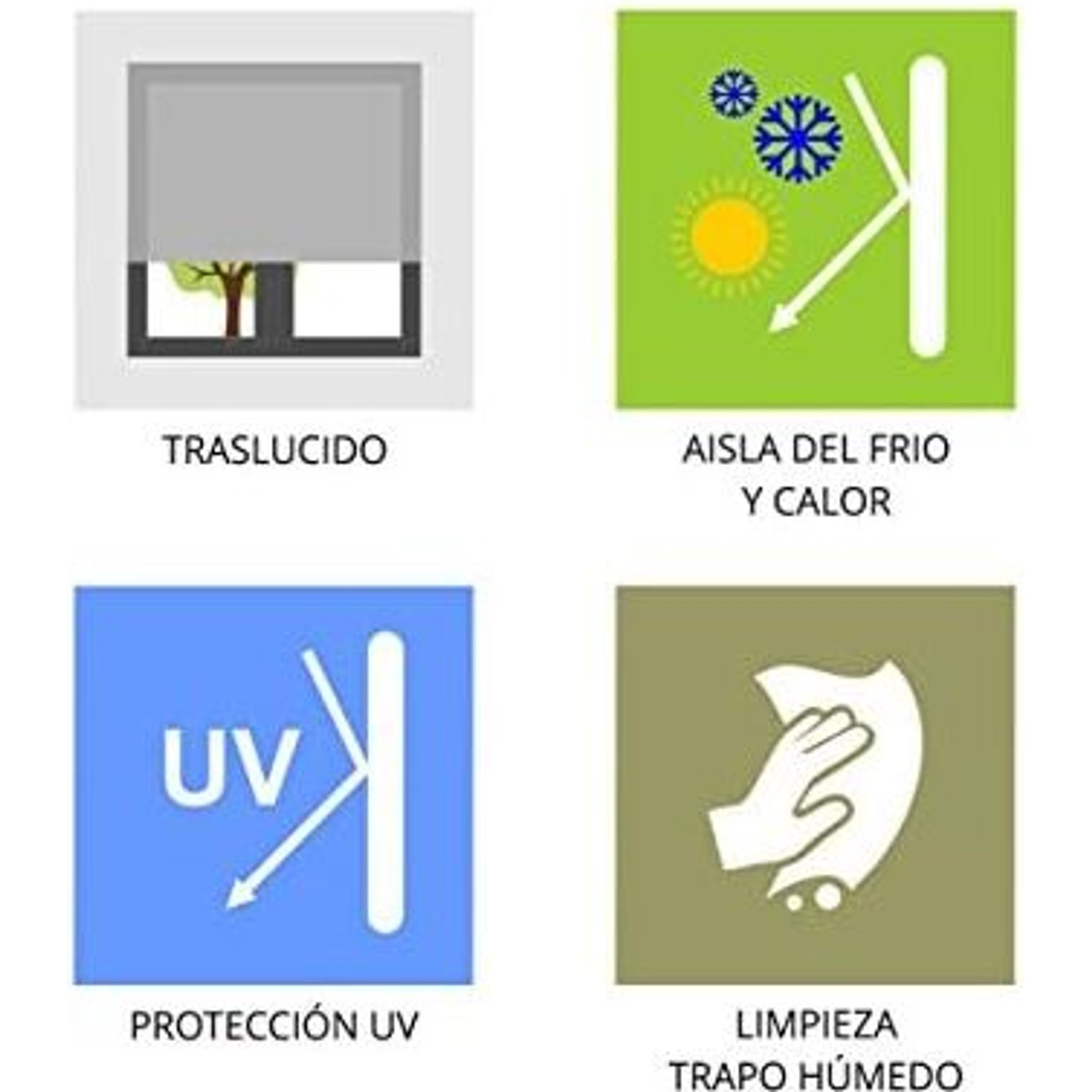 ECOMMERC3 | Tenda a Rullo in Tessuto Misura 140x180 - Tenda a Rullo Facile Installazione a Parete o Soffitto - 3