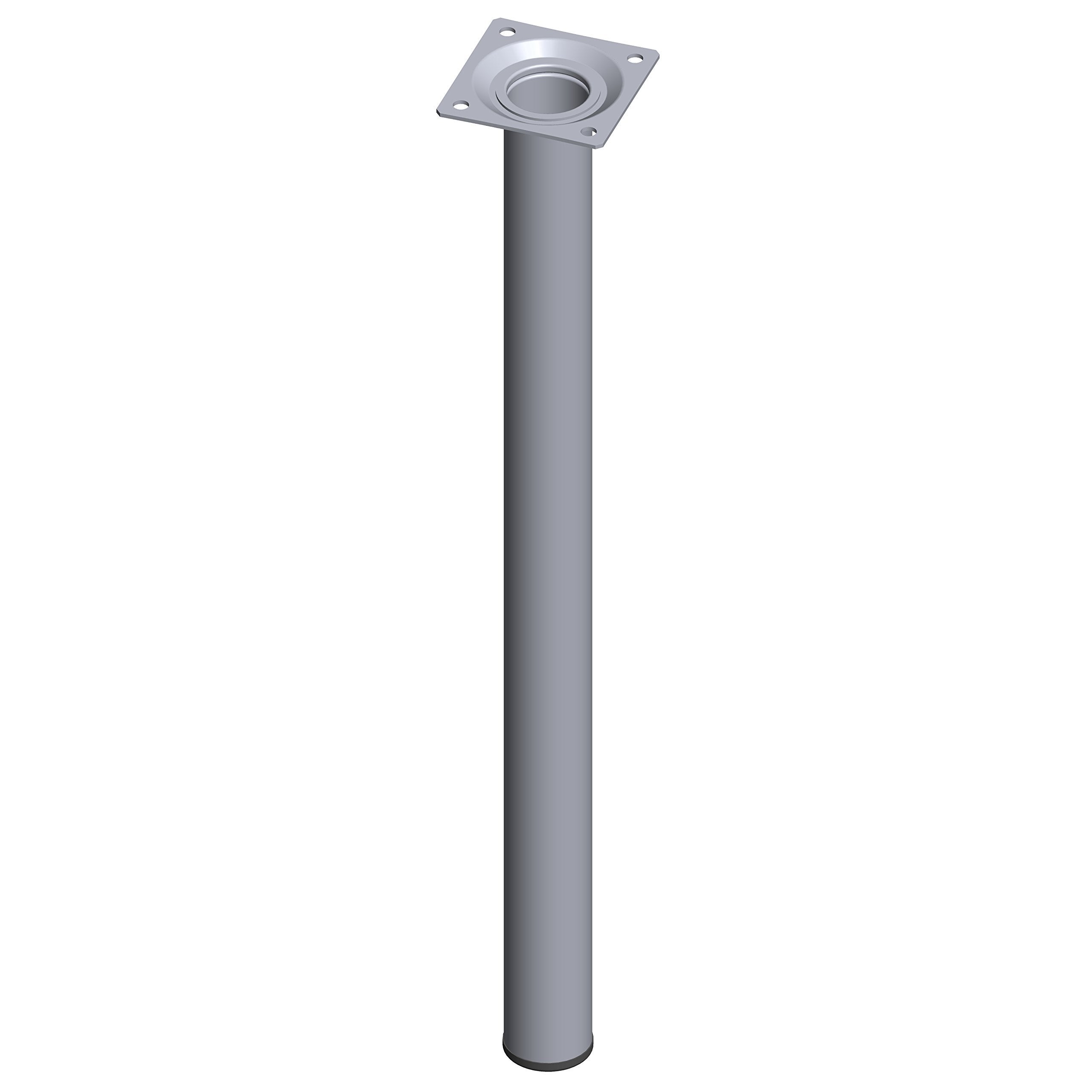 Gambe Per Tavolo In Acciaio Element System - Base Rotonda Bianca 40 Cm | Set Di 4 Pezzi - Foto 10