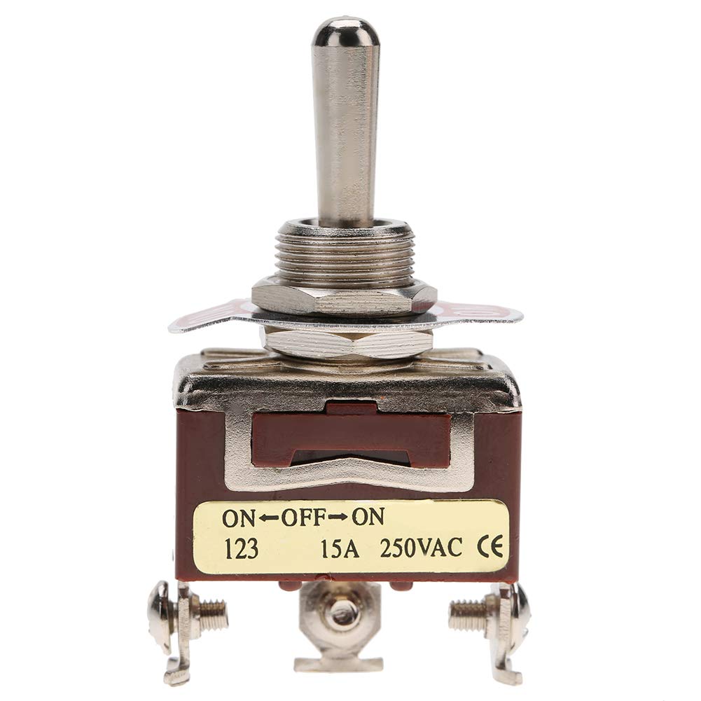Przełącznik kołyskowy chwilowy ON/OFF SPDT 3-pinowy 12 mm 15 A 250 V AC