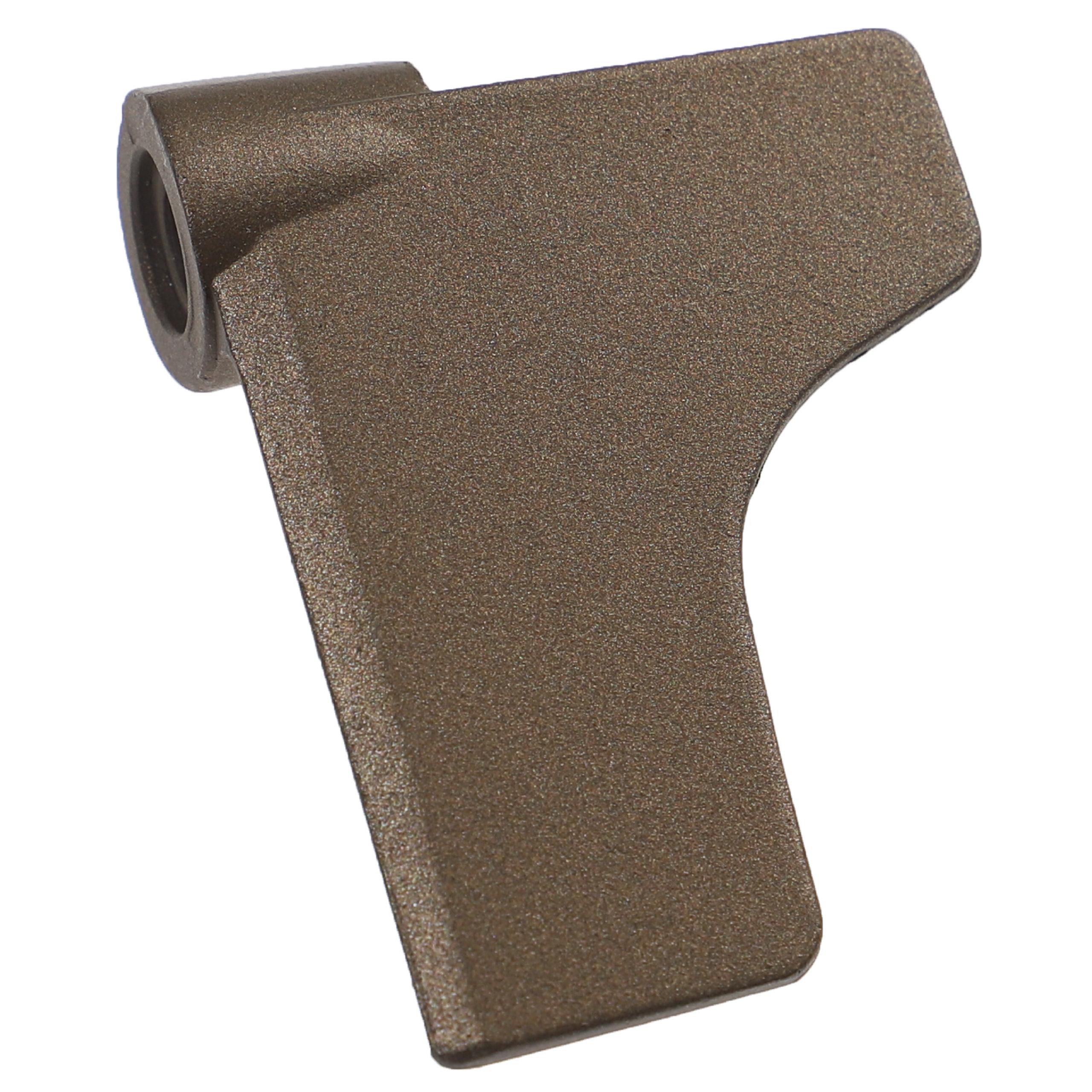 vhbw Crochet pétrisseur compatible avec Kenwood SD 2501, SD 257 machine à pain - Pale, 6,7 x 5 cm, aluminium, gris - 2