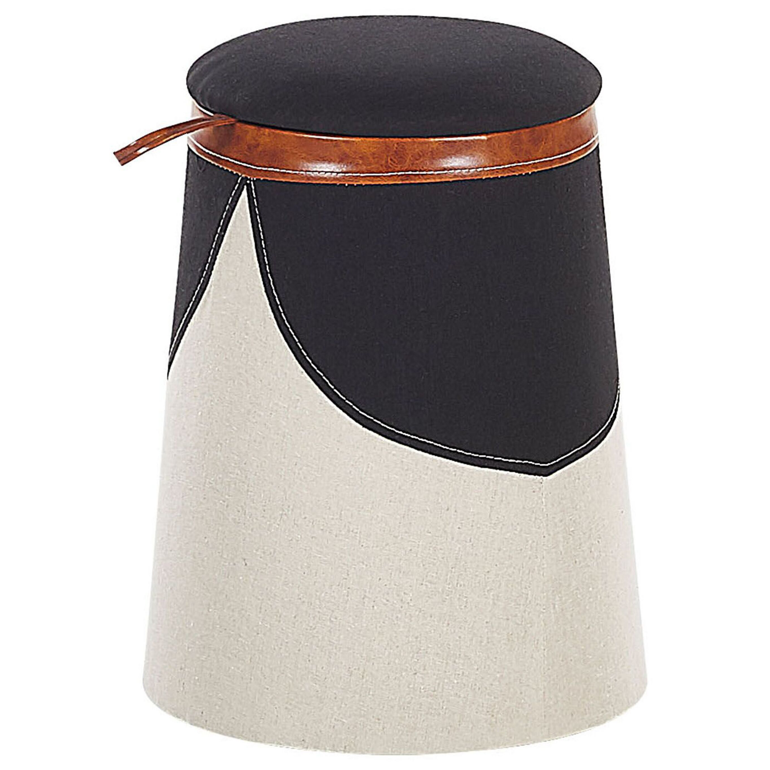 Pouf Unicorno Per Bambini Bianco E Rosa Con Gambe In Legno E Rivestimento Sfoderabile - Leone Living - 3