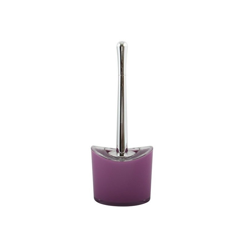 Brosse WC Avec Support MSV Manihi - Violet, Avec Récipient Fermé - Pour Une Hygiène Optimale Dans La Salle De Bain