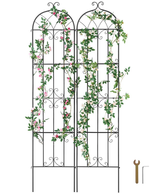 Zestaw 2 kratownic pnących do roślin 51x220cm VEVOR