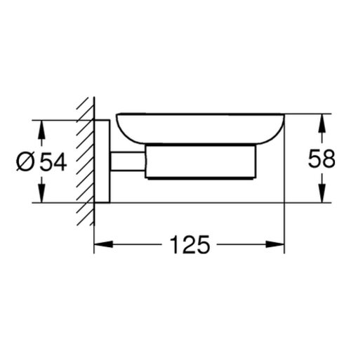 Grohe Porte-savon avec support chromé Essentials - 6