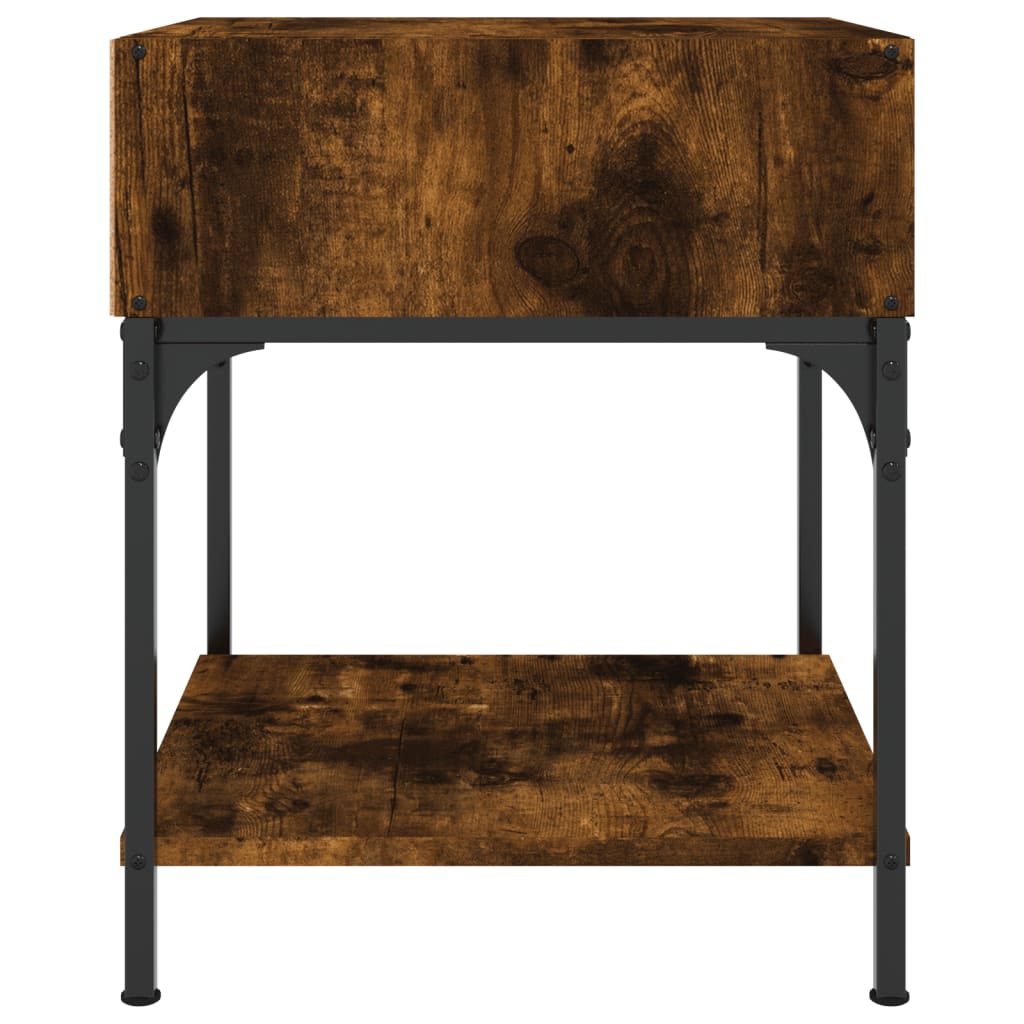 Maison Exclusive - Tables de chevet 2 pcs chêne fumé 40x41x50 cm bois d’ingénierie - 6