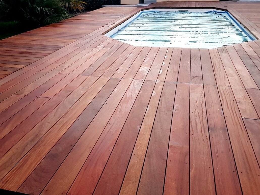 lame de terrasse en bois exotique CUMARU 21*145*950mm gamme Biscarrosse - 5