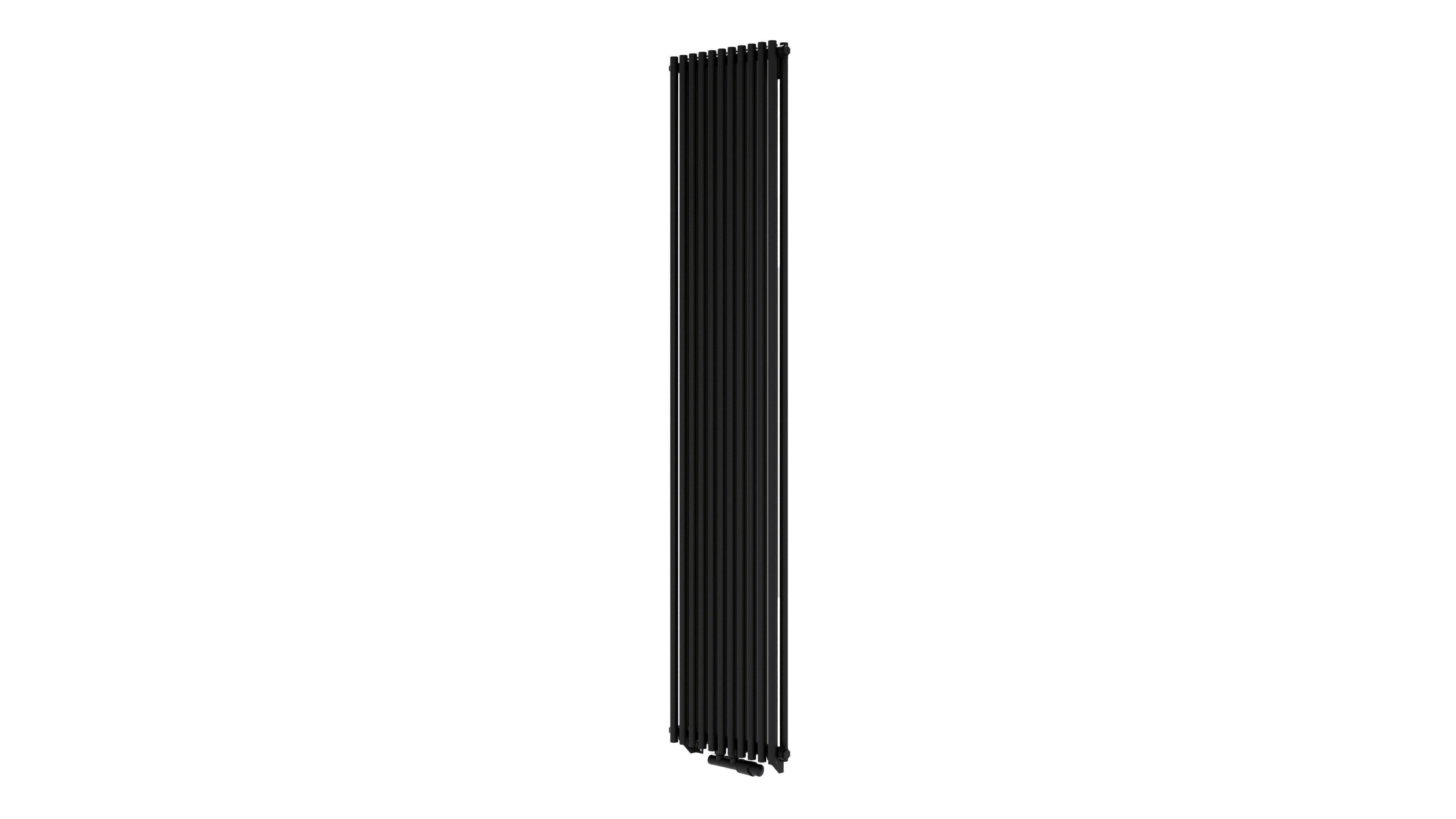 Grzejnik dekoracyjny Picco II 180x40 cm czarny ZDC 1140W Roz 5 cm LUXRAD