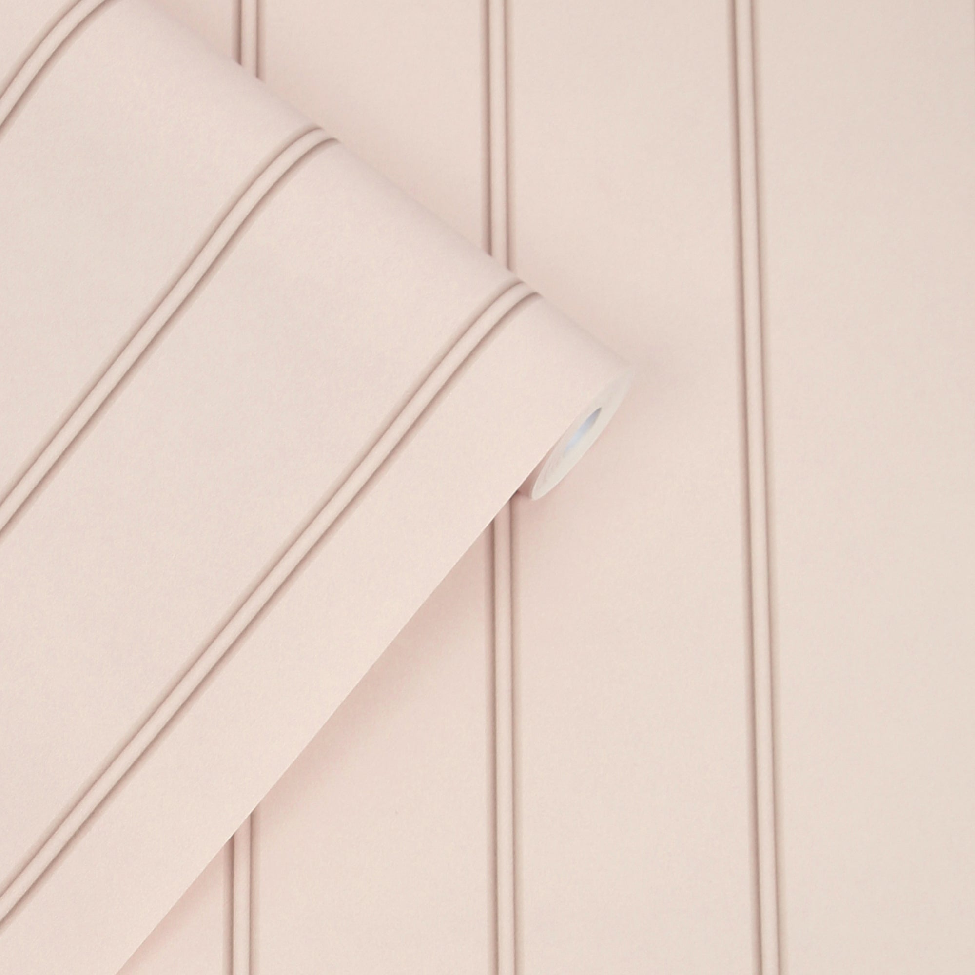 Papier peint intissé Laura Ashley Chalford Lambris Plaster 1005 x 52cm Rose - 3