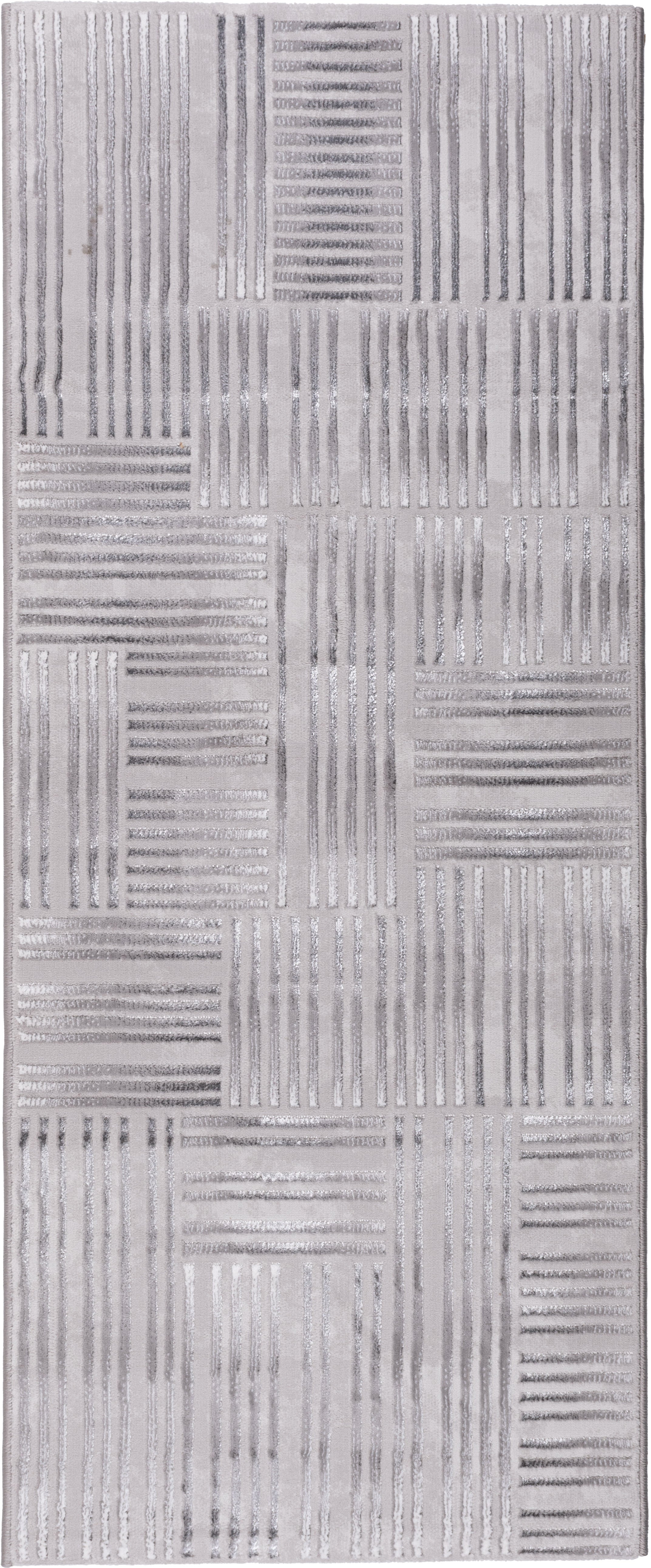 Chodnik Creation Multidecor 80 x 200 cm linie srebrny
