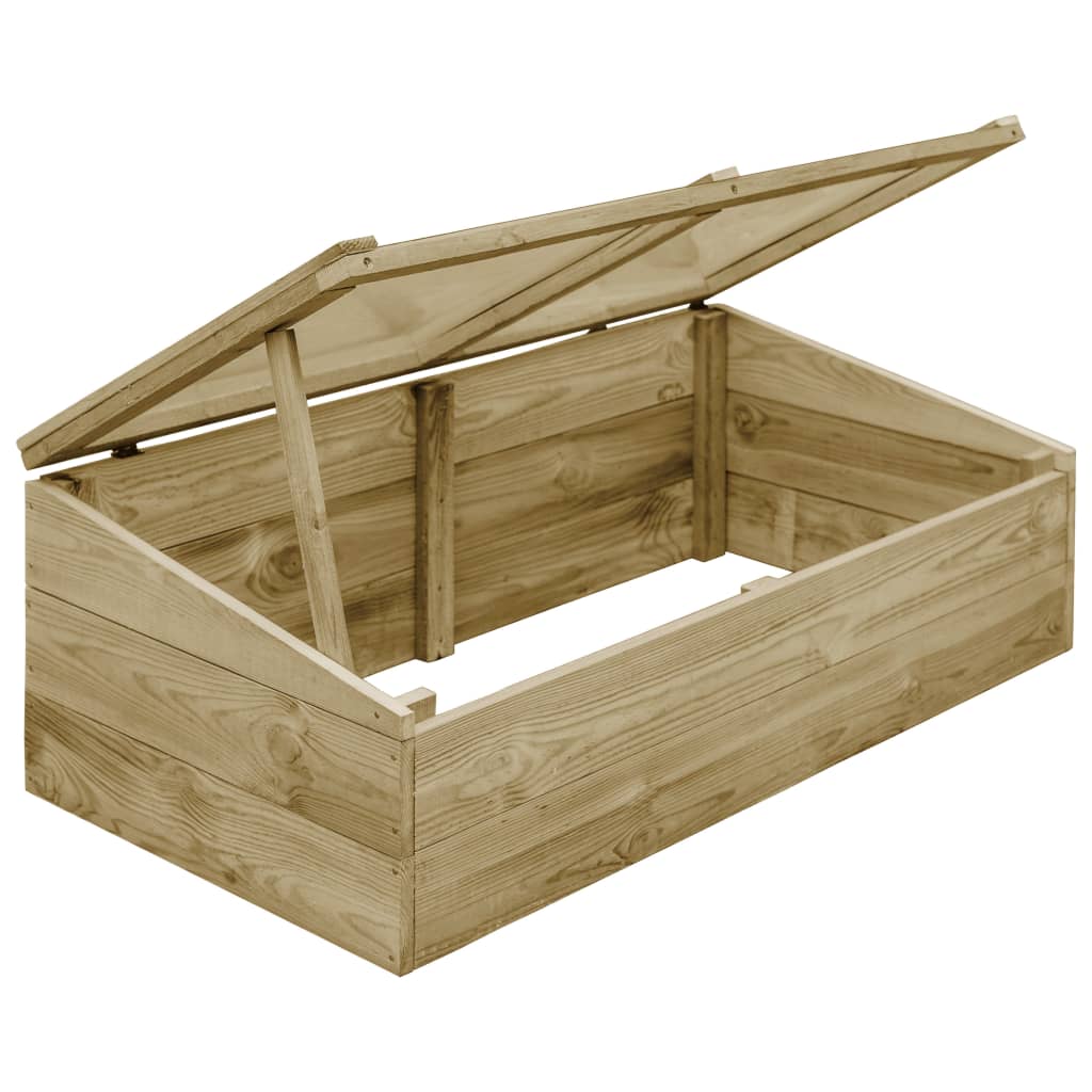 Serre Bois de pin imprégné 100x50x35 cm vidaXL - 4