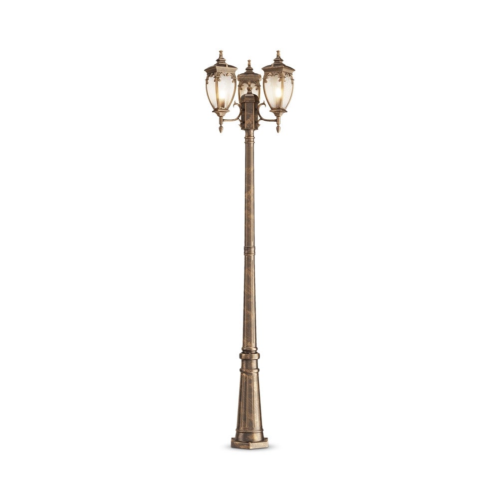 Latarnia ogrodowa Fleur brązowa 3xE27x60W IP44 wym: 239 x 52,5 x 57 cm aluminium Maytoni