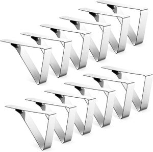 Lot De 10 Pinces à Nappe En Acier Inoxydable - Clips Anti-glissement Pour Tables Intérieur/extérieur - Pour Pique-nique, Mariage, Fête
