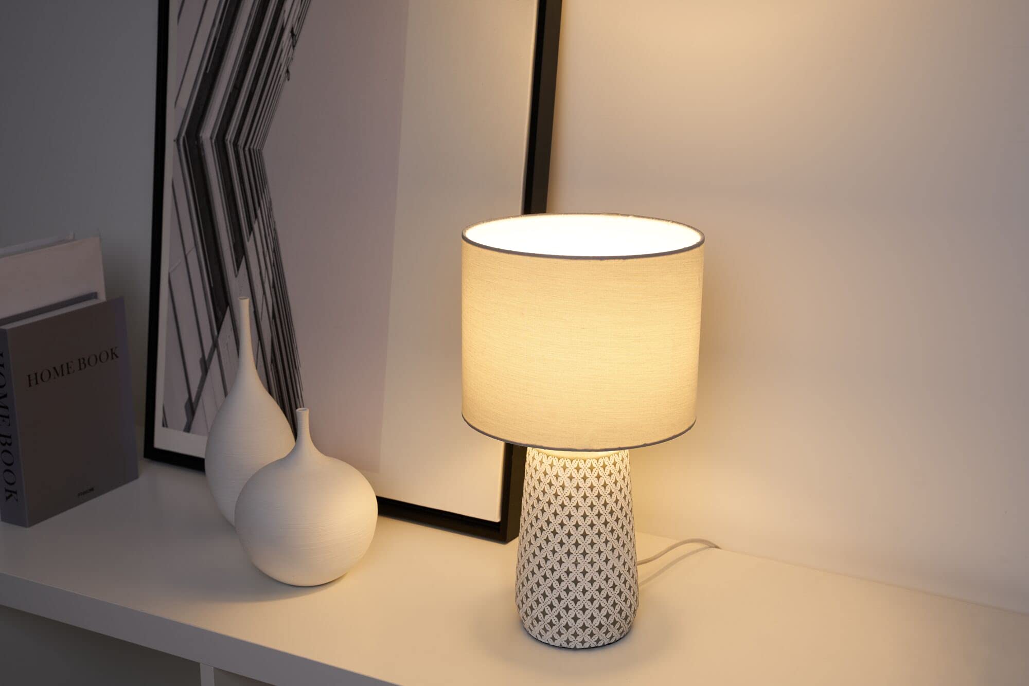 Pauleen Lampe à poser Pretty Purity E14 max. 20W Blanc#Gris - 4