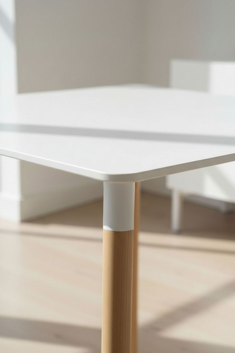 Essenza Mesa Tower Cuadrada 70 Cm, Diseño Nórdico En Madera Negro/Blanco , Leroy Merlin