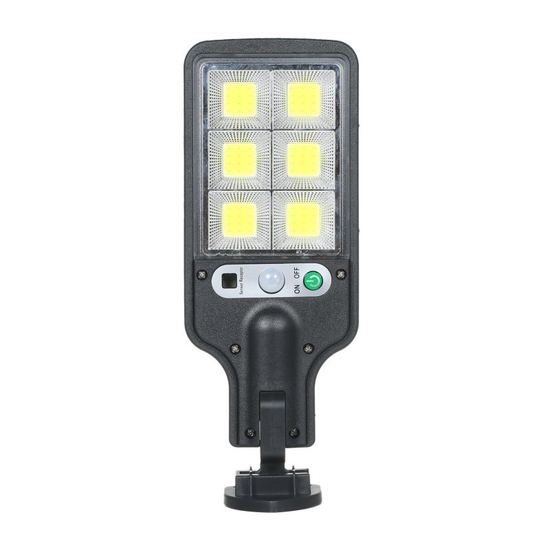 Solarna Lampa Uliczna COB, Czujnik Światła/PIR, 3 Tryby, IP44, Akumulator 1200mAh Ładowalny