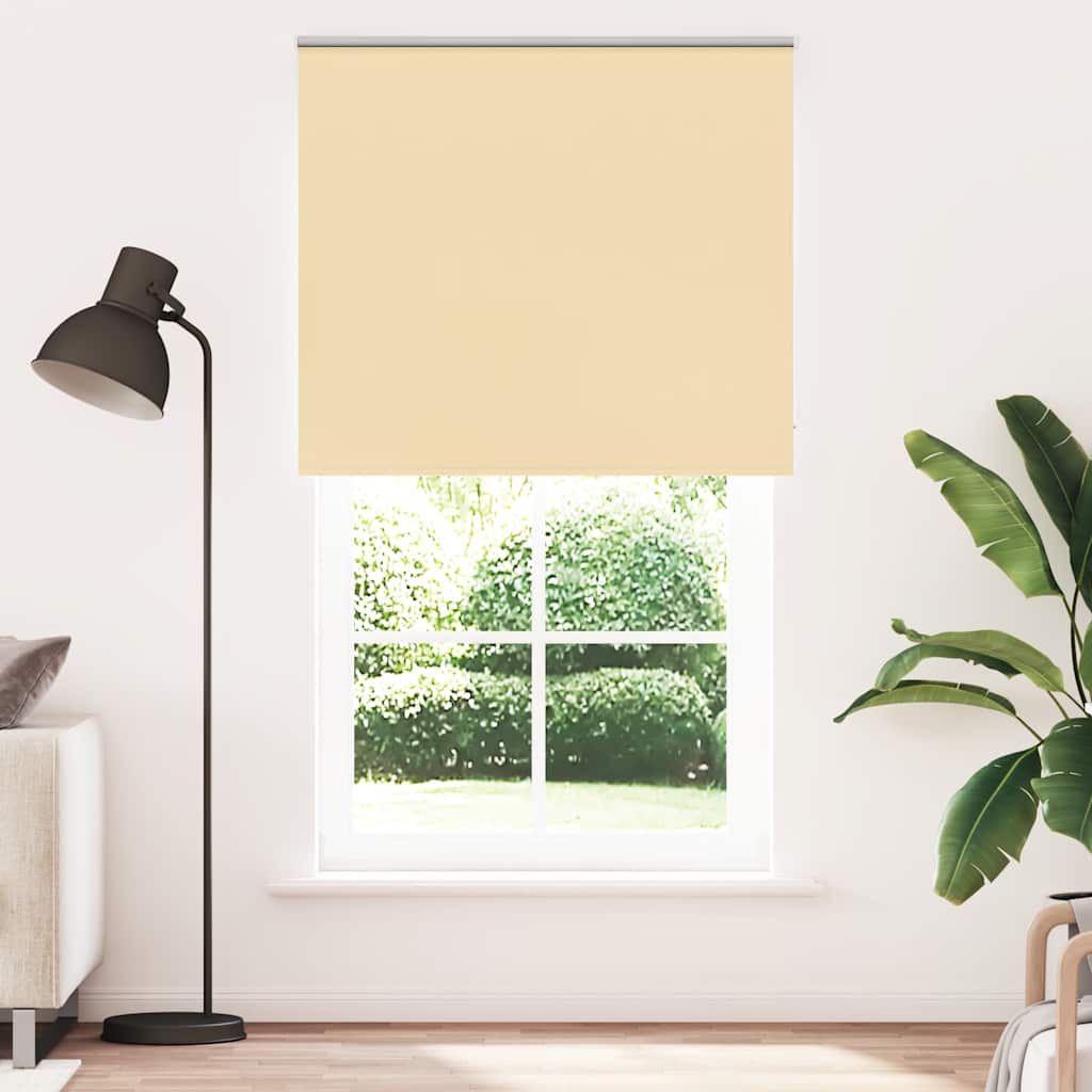 Roleta zaciemniająca beżowa 140x210cm Szerokość tkaniny 136,6cm vidaXL