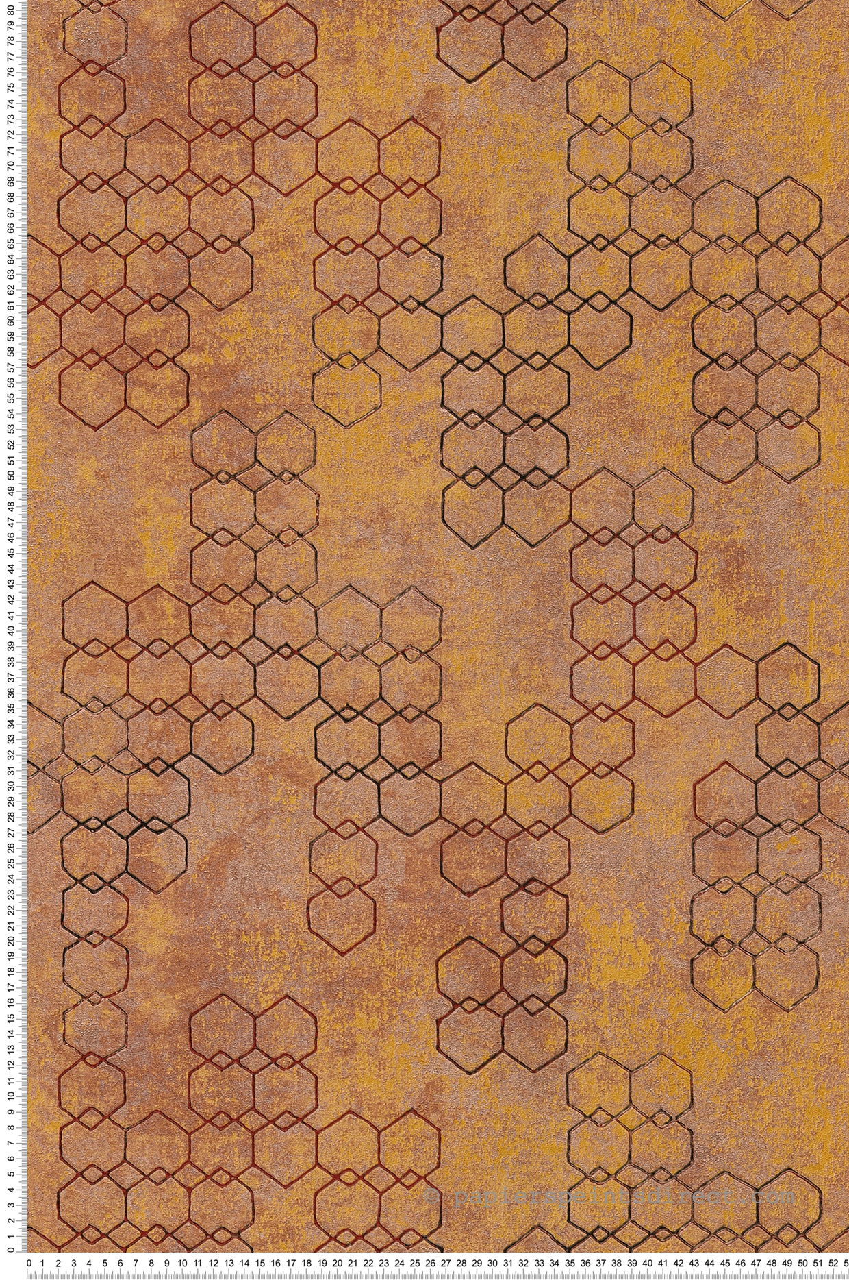 Tapeta klątwa rdzawy brąz - 53 cm x 10.05 m - LIVINGWALLS