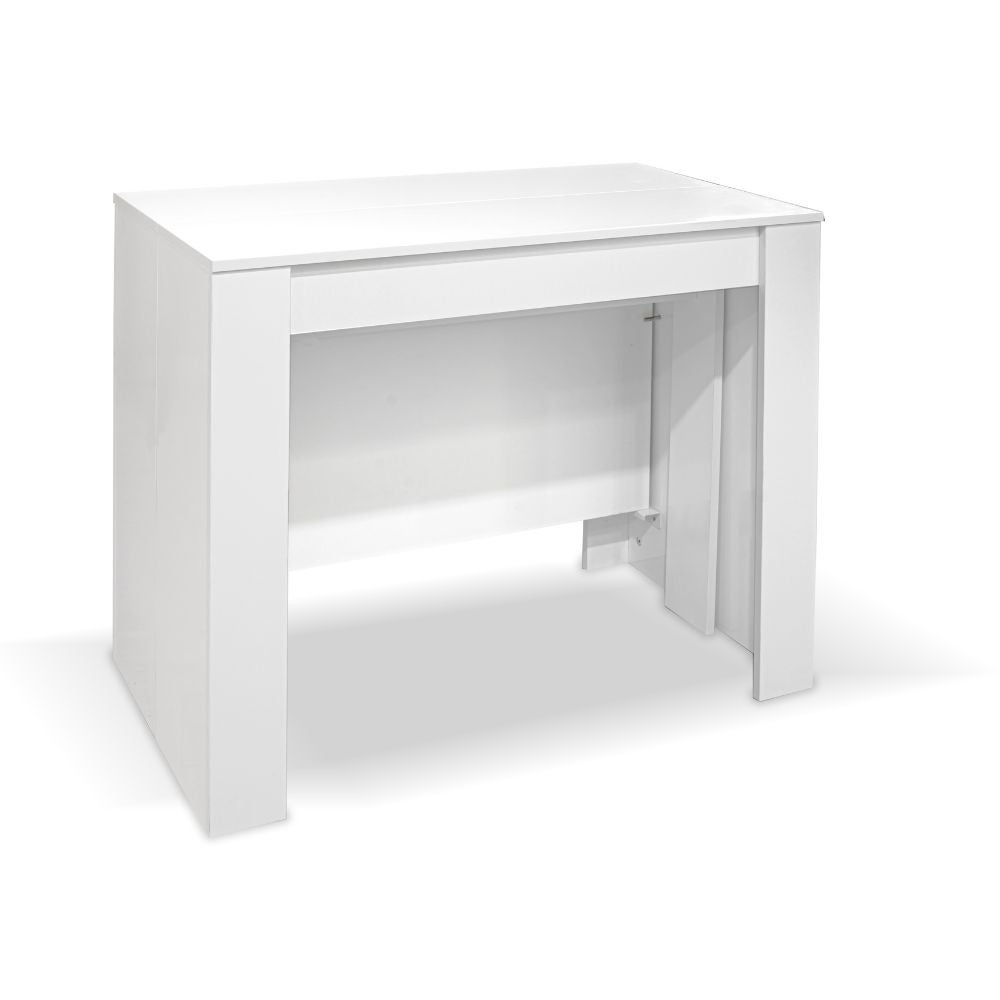 Consolle allungabile Ofelia 90x50x76h cm colore bianco lucido - 5