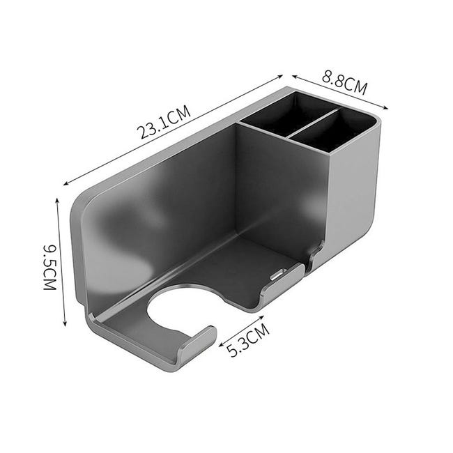 Porta asciugacapelli per casa, bagno, montaggio a parete, portaspazzole per capelli | Leroy Merlin Porta asciugacapelli per casa, bagno, montaggio a parete, portaspazzole per capelli | Leroy Merlin