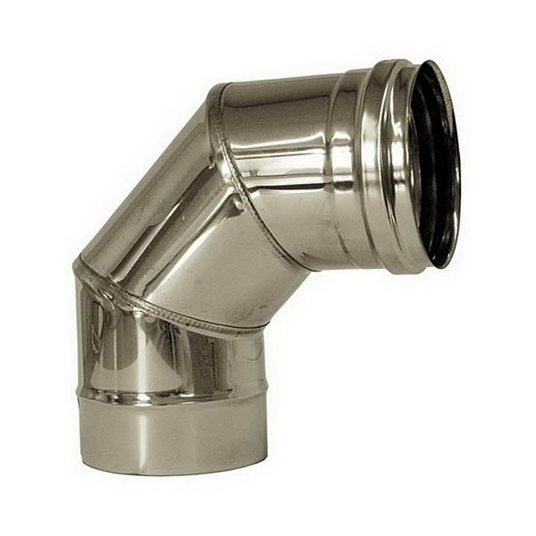 courbe 90 conduit de cheminée DN 150 tuyau acier inoxydable 316