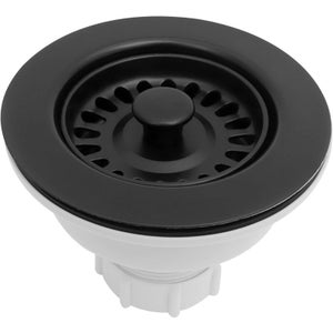 Kit Di Scarico Per Lavello Da Cucina KANARY | Cestello Estraibile Profondo 7,5 Cm Con Tappo E Coperchio Di Tenuta | Acciaio Inox - 4