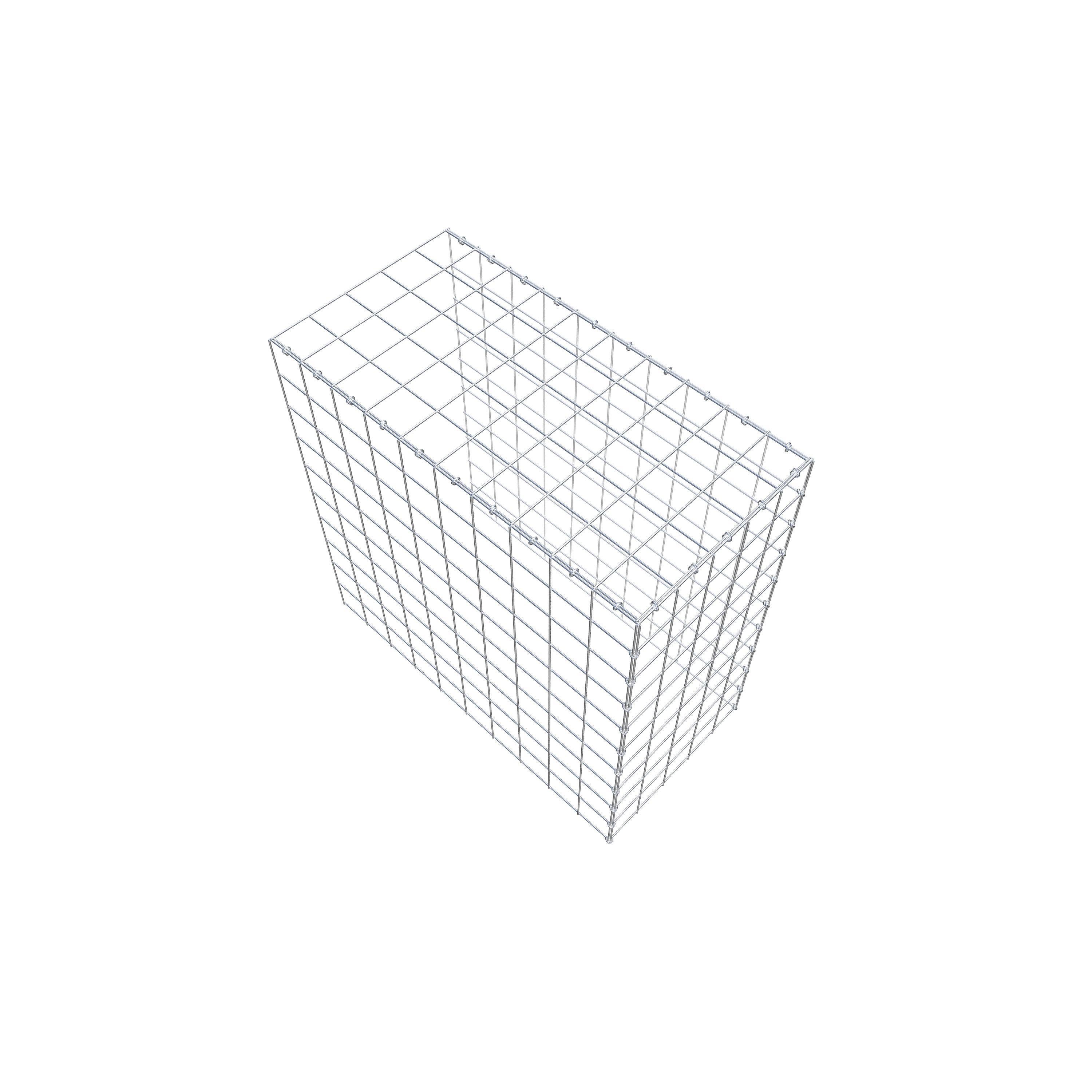 Gavión para ampliar y apilar, 100x100x50cm (LxHxP), malla 10 x 10cm, sin rejilla frontal ni inferior - 7