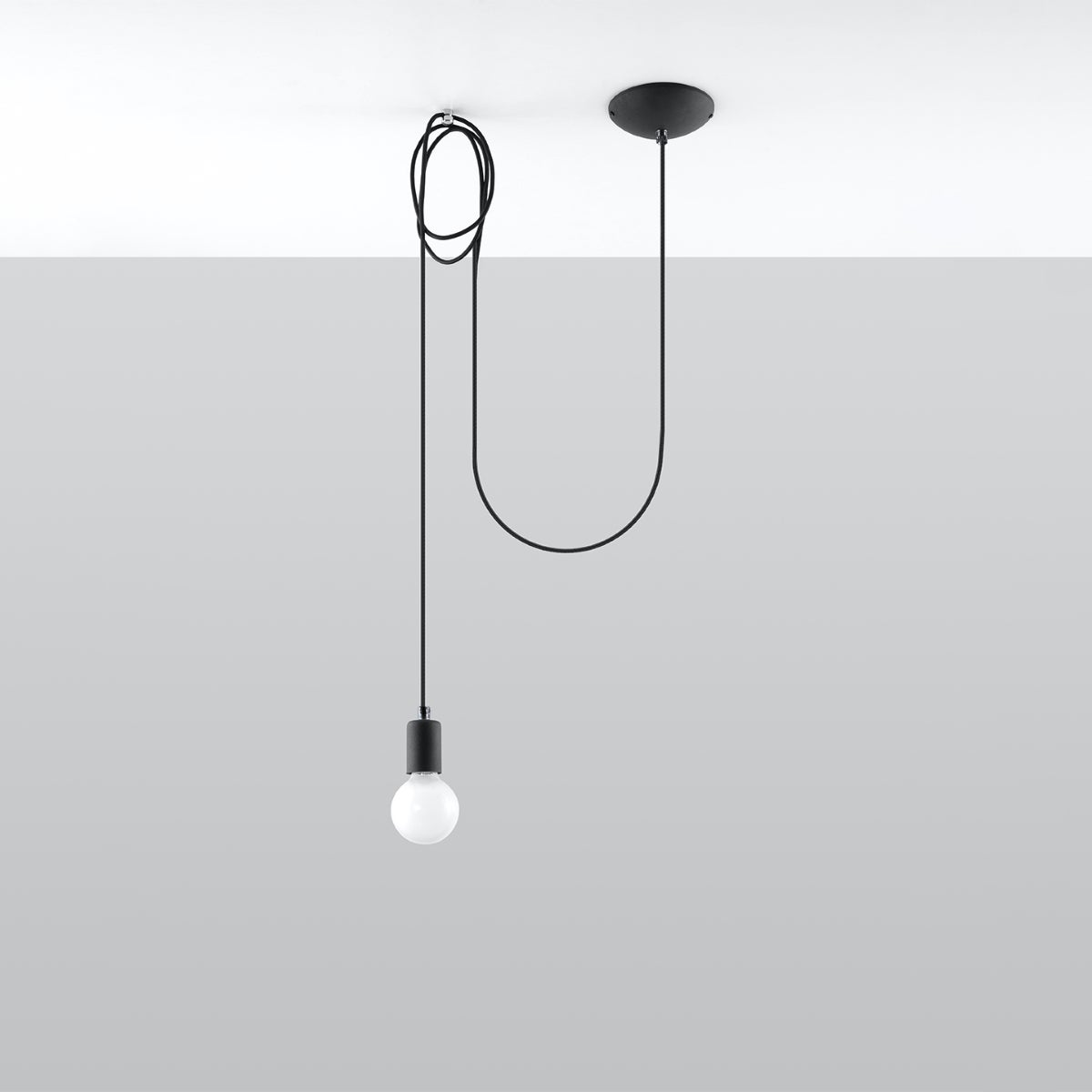 Lampa wisząca SPEIS 1 LONG czarny LED 4000K - 300x150x150cm Sollux