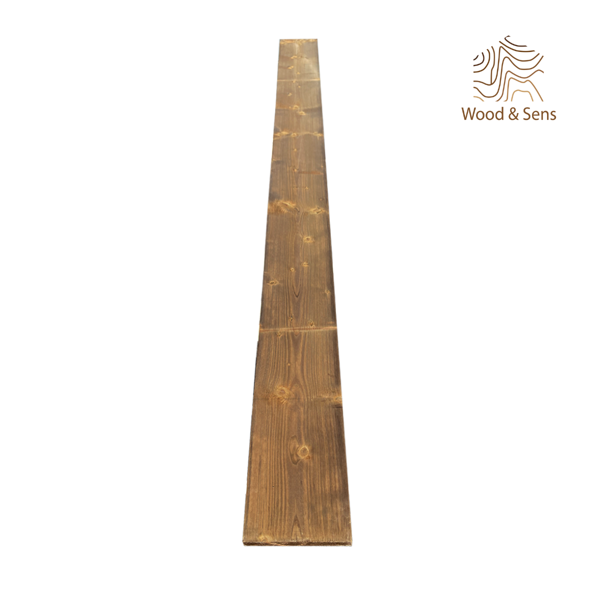 Planche Rabotée Sapin Traité marron, L.240 x l.19,4 cm x Ep.27,5 mm - 3