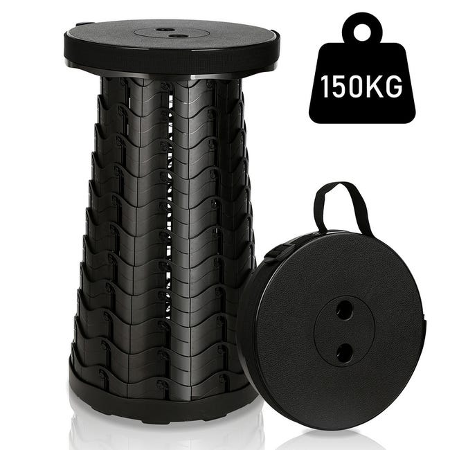 TABOURET À ROULETTES RÉGLABLE EN HAUTEUR NOIR TABOURET À ROULETTES RÉGLABLE EN HAUTEUR NOIR