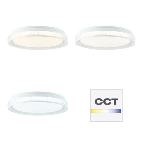 Brilliant Rhea LED lampa sufitowa 35x35cm czarny/drewno, drewno/metal/plastik, 1x zintegrowana dioda LED, 24W, (strumień świetlny: 2700lm, barwa świat - 5