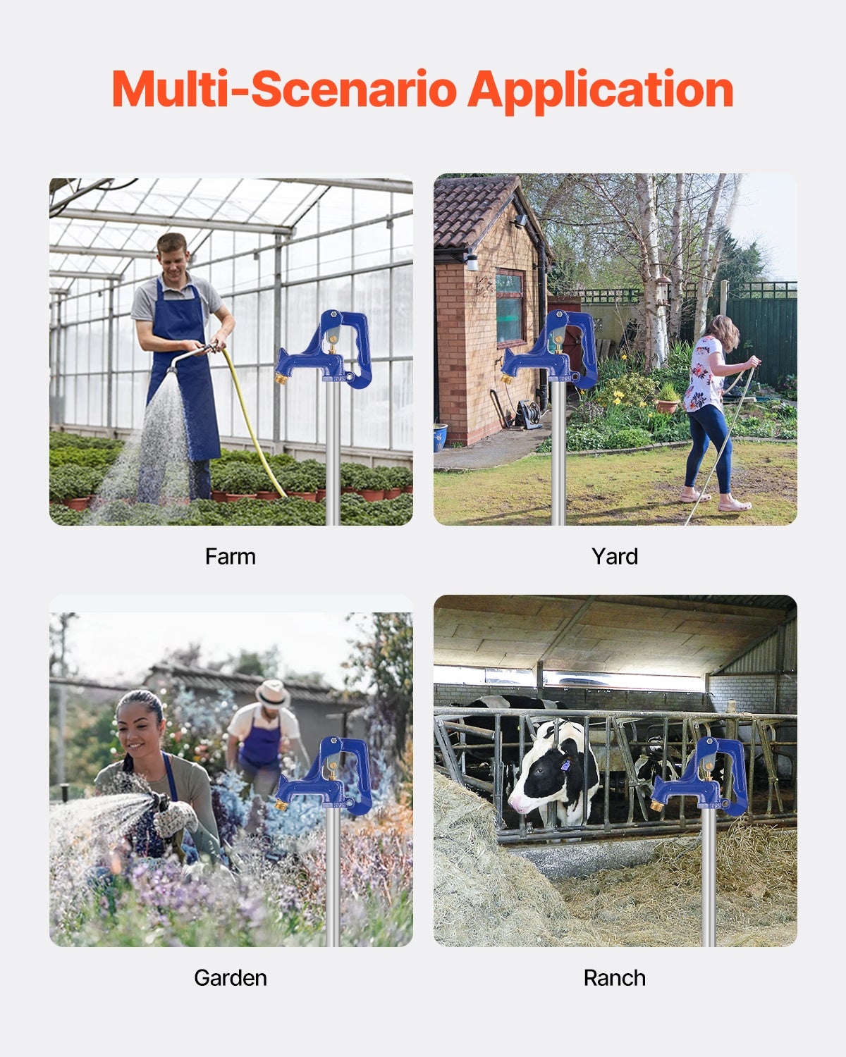 Robinet extérieur antigel,SucceBuy tête complète bouche incendie jardin,filetage tuyau galvanisé G 1