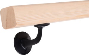 Corrimano In Legno Massello Per Scale - 160cm, Per Interni Ed Esterni - Foto 2